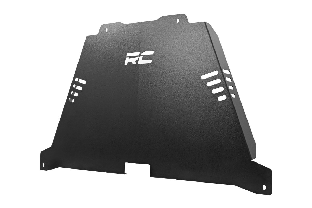 Toyota Tacoma Catalytic Converter Shield - Rough Country - Anti-Theft Skid Plate, 14-gauge Steel - '16-'23